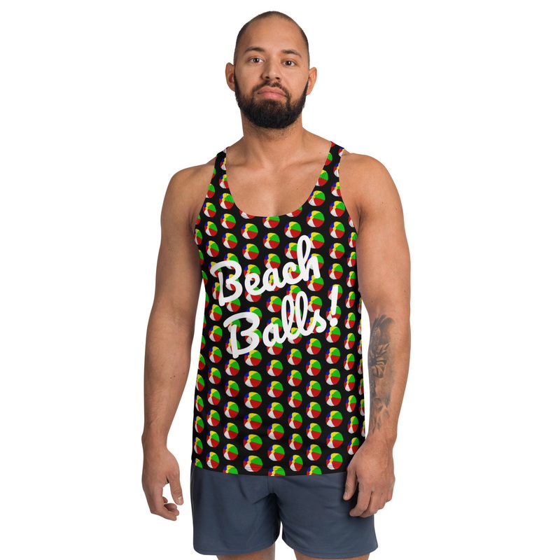 WTees Beach Balls! Tank Top Black