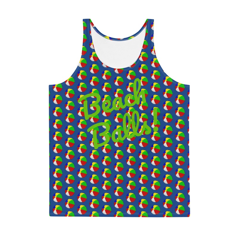 WTees Beach Balls! Tank Top Blue