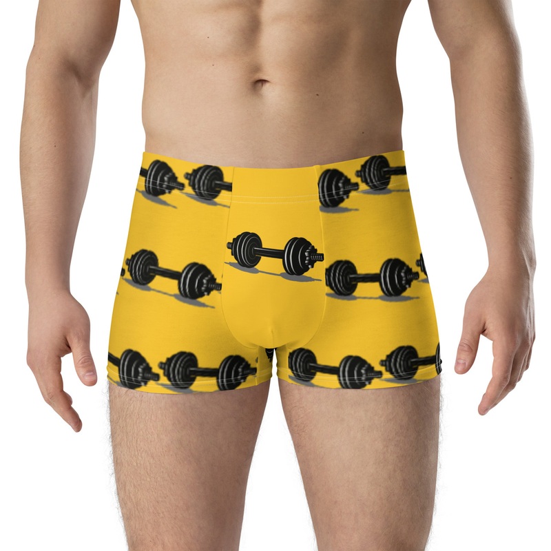 WTees GYM Trunk Boxer Briefs Yellow