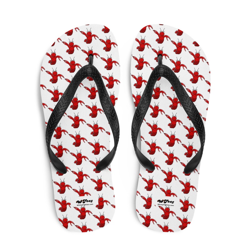 WTees Louis V’Lobster Flip-Flops Blanc