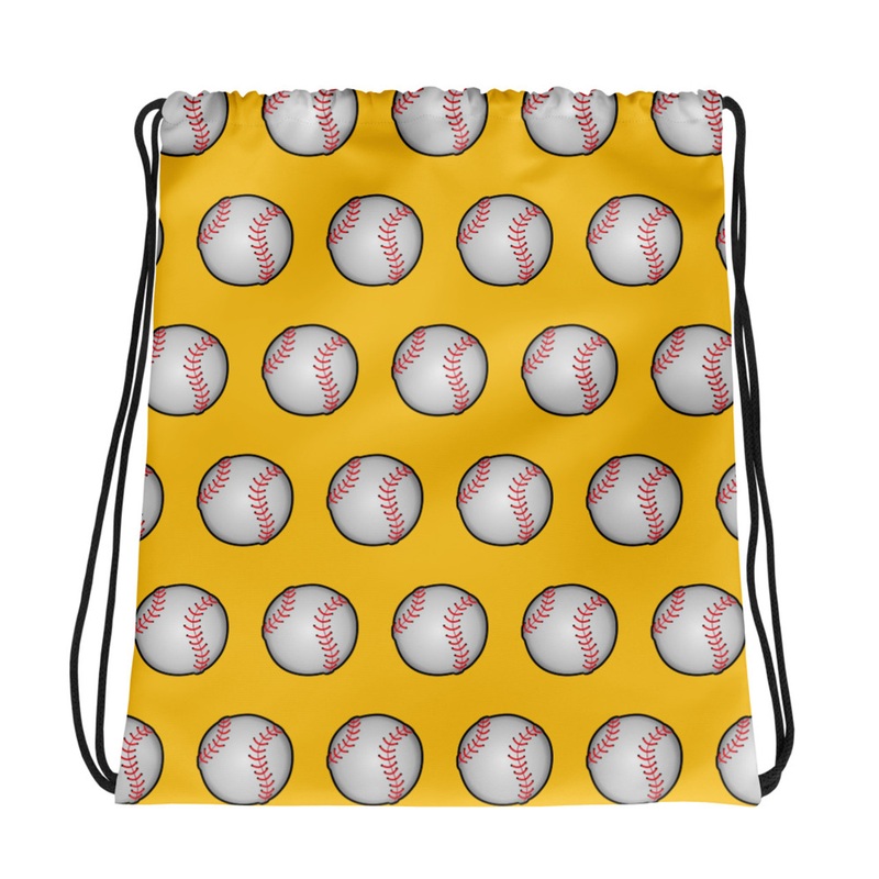 WTees Pitcher Drawstring Bag Yellow
