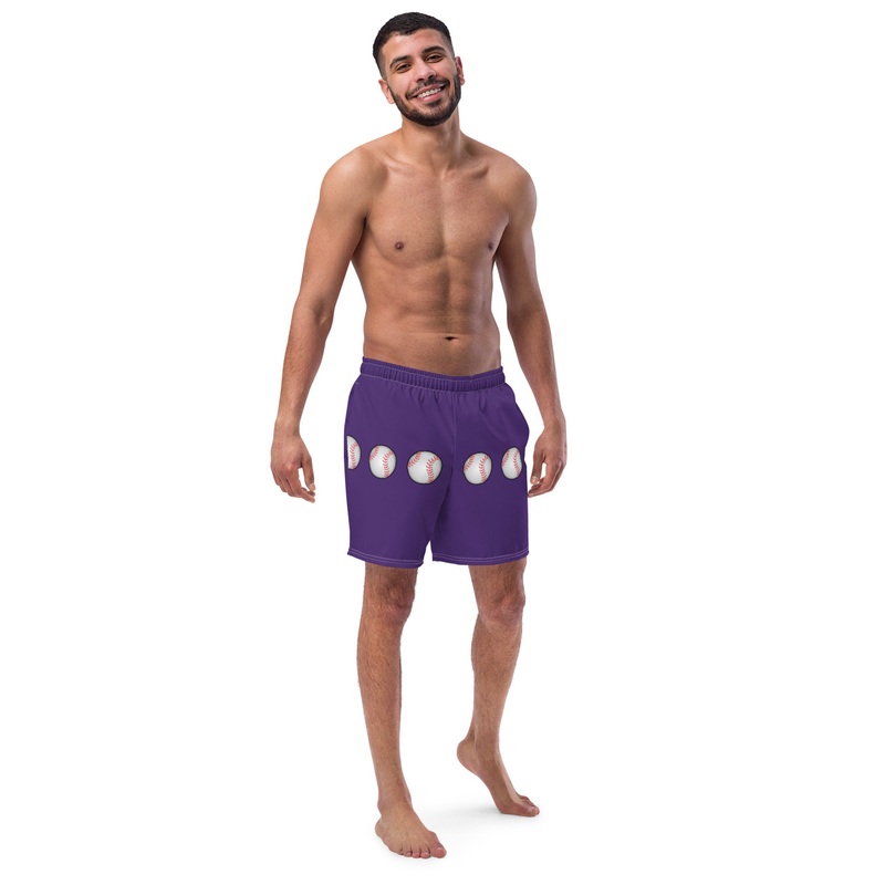 WTees Pitcher Swim Trunks Purple