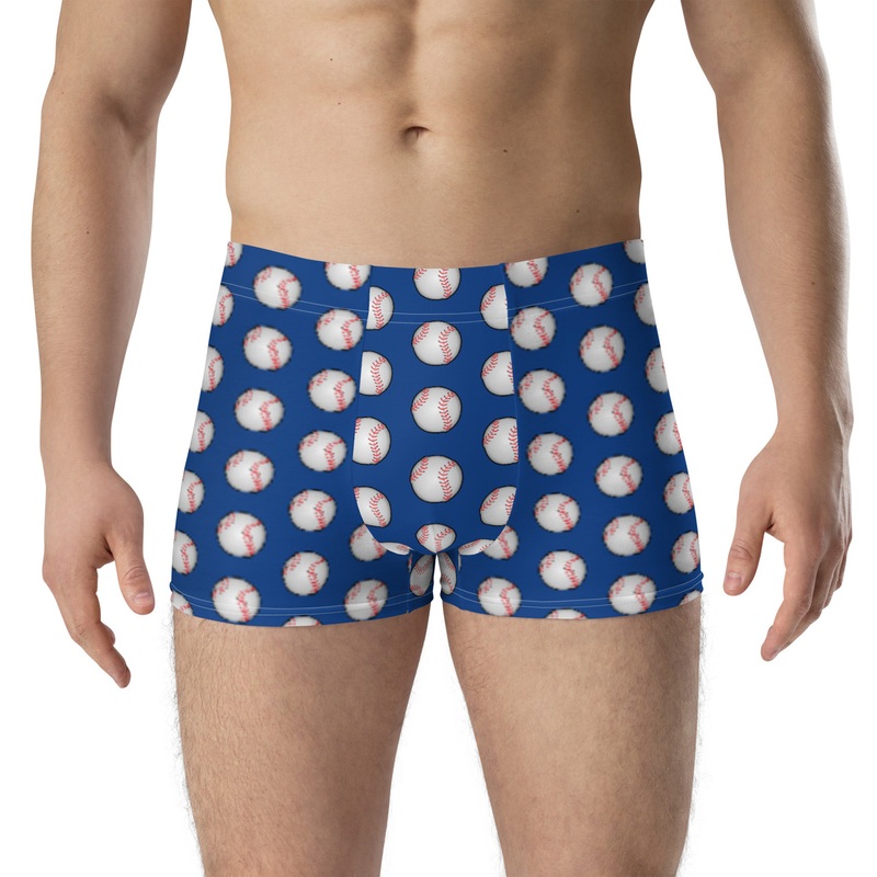 WTees Pitcher Trunk Boxer Briefs Blue