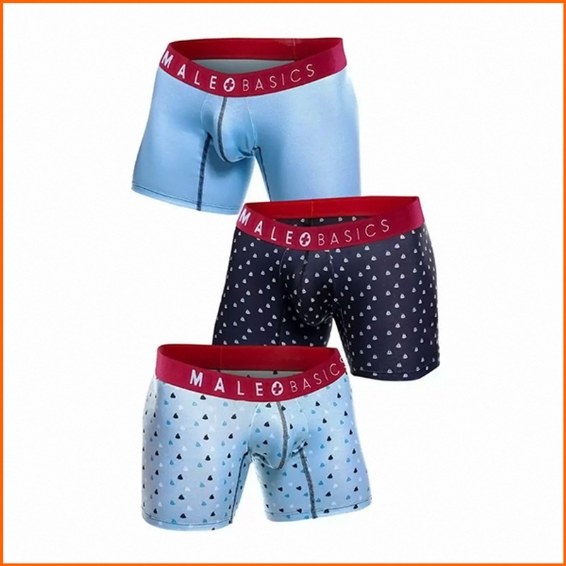 MaleBasics 3 Pack Boxer Briefs Boats