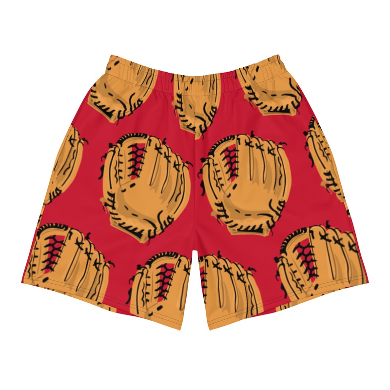 WTees Catcher Athletic Long Shorts Red