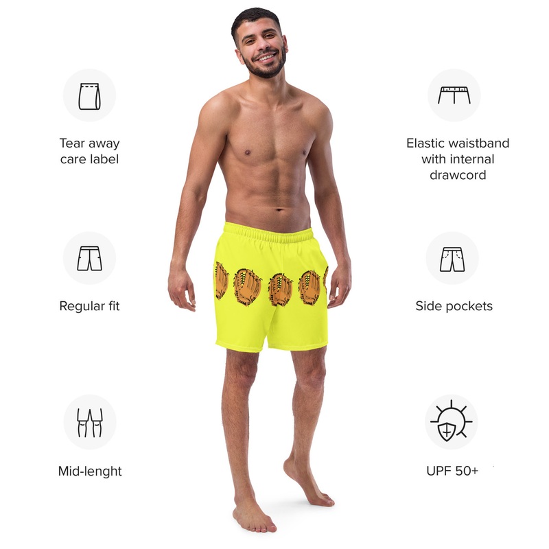WTees Catcher Swim Trunks Yellow
