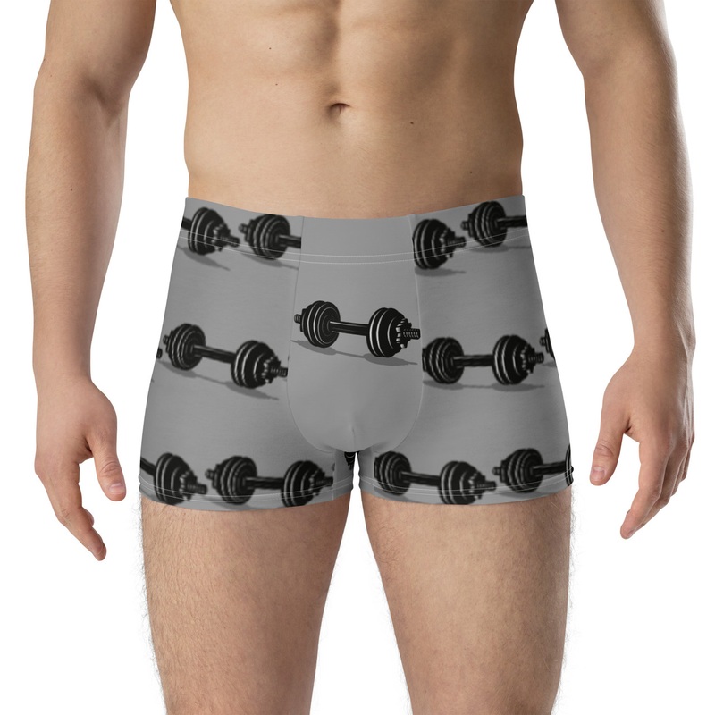 WTees GYM Trunk Boxer Briefs Grey
