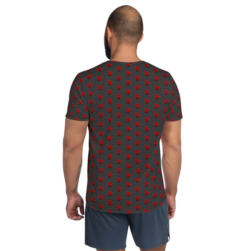 WTees Louis V’Lobster Athletic T-Shirt Gris