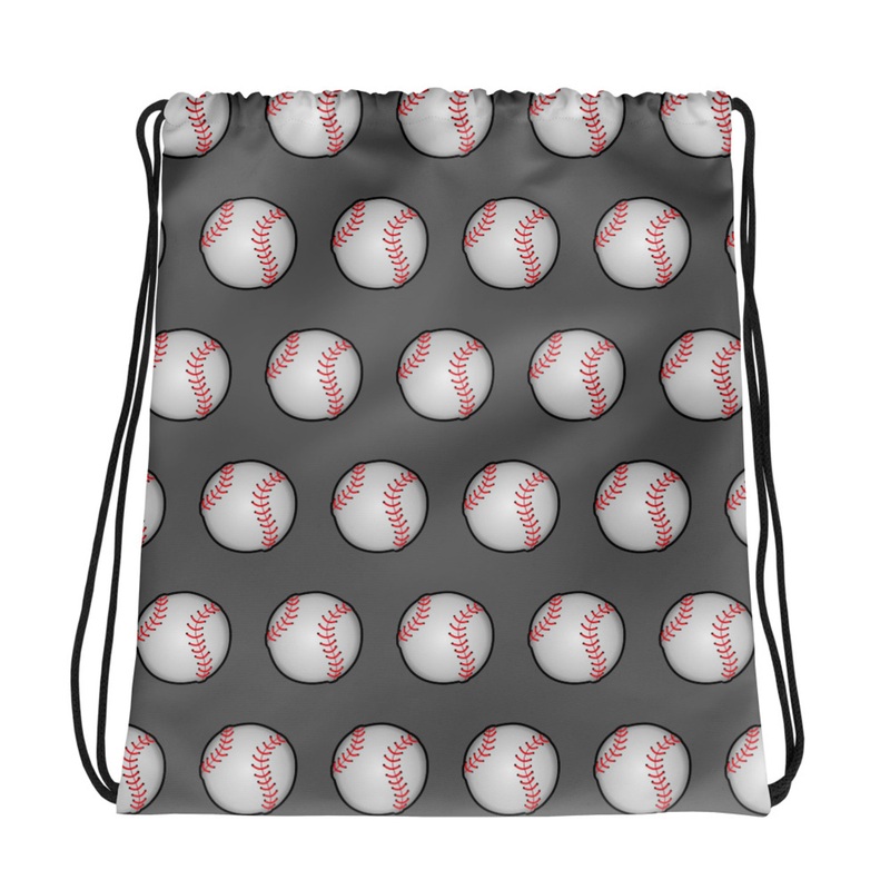 WTees Pitcher Drawstring Bag Grey