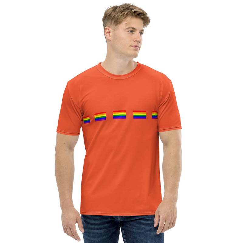 WTees Rainbow Flags T-Shirt Orange