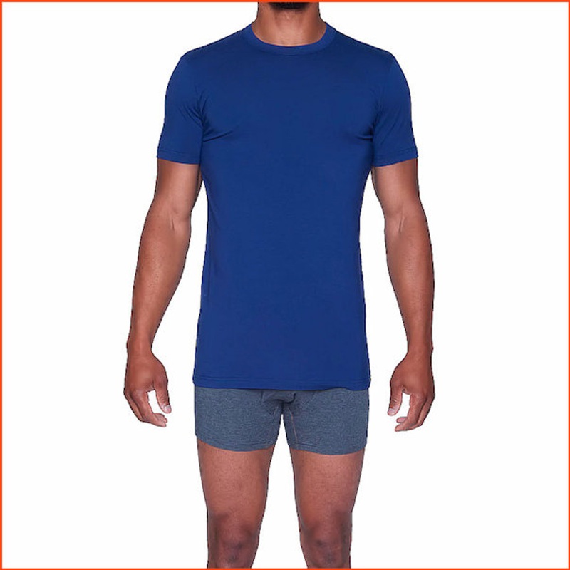 Wood Short Sleeve Crew Neck T Shirt