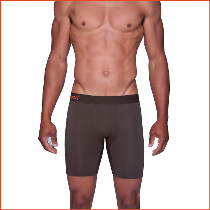 Wood Solid Biker Boxer Briefs w/No Fly