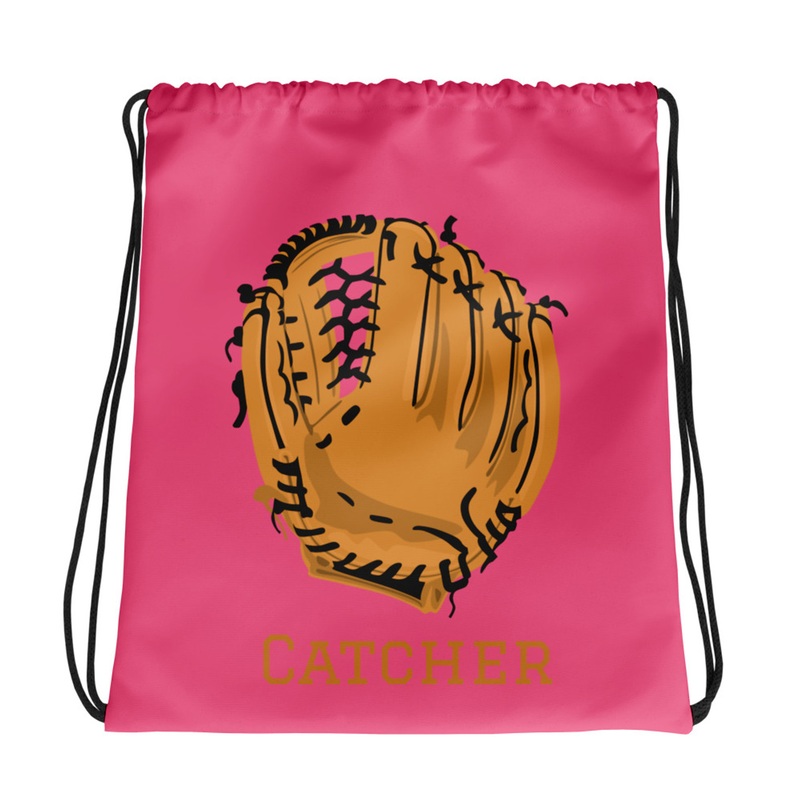 Wtees Catcher Drawstring Bag Pink