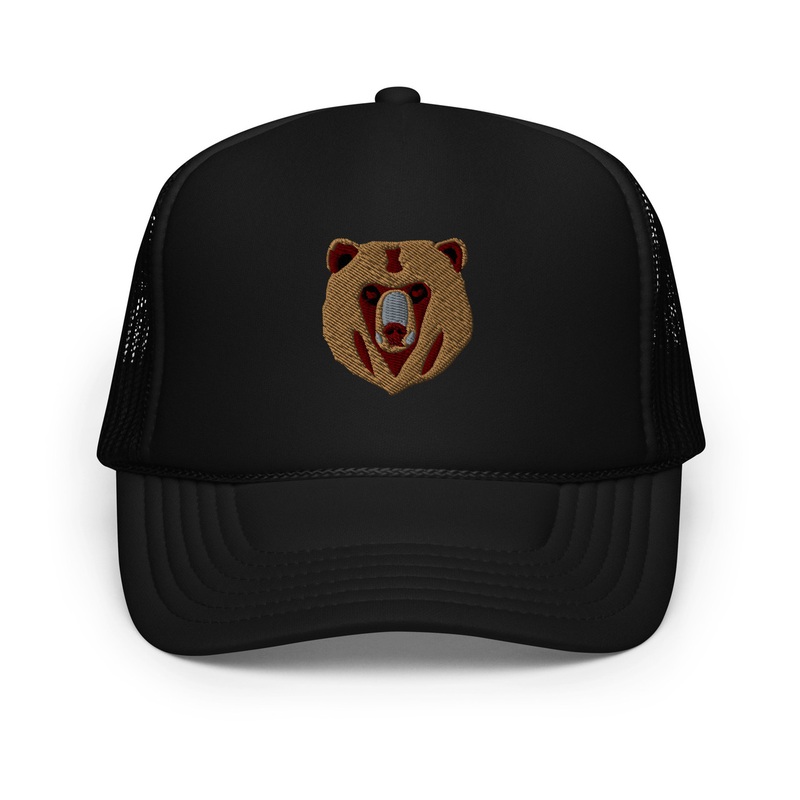 WTees Lions n Tigers n Bears, Oh My! Bear Trucker Hat