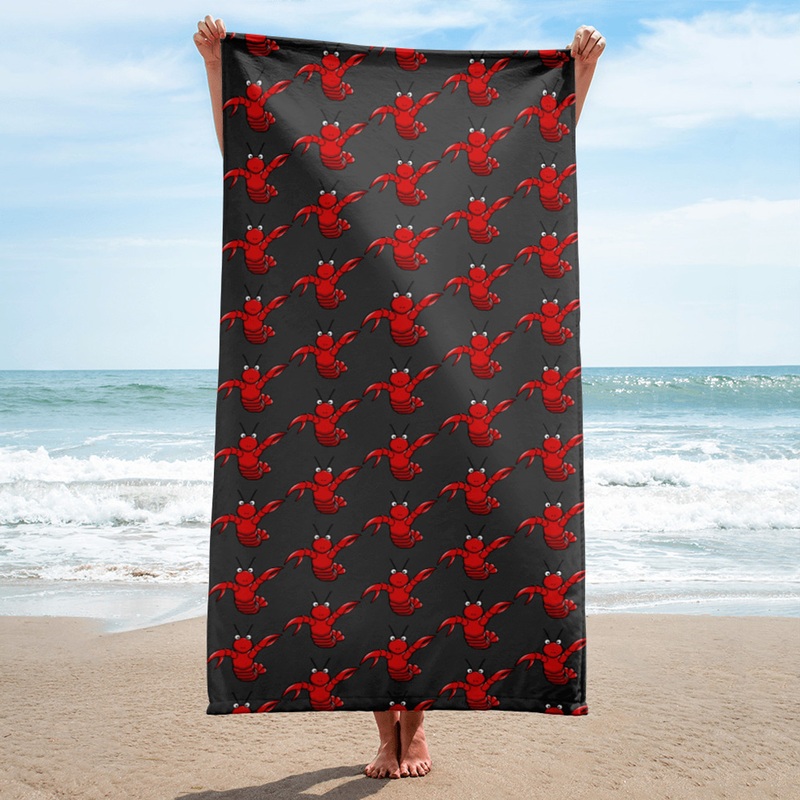 WTees Louis V’Lobster Beach Towel Gris