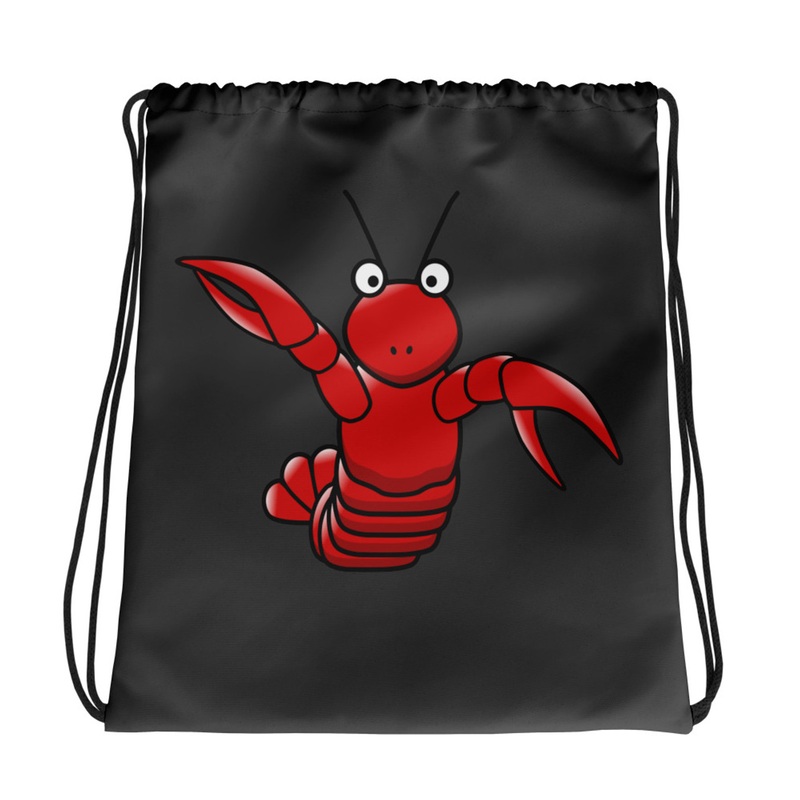 WTees Louis V’Lobster Drawstring Bag Gris