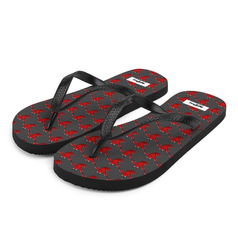 WTees Louis V’Lobster Flip-Flops Gris