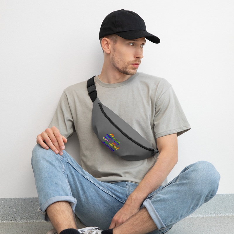 WTees Love & Let Love Fanny Pack Grey