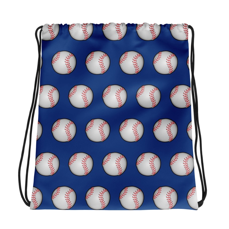 WTees Pitcher Drawstring Bag Blue