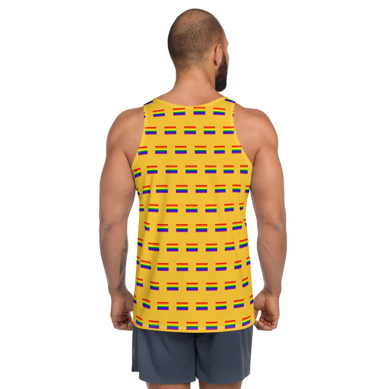 WTees Rainbow Flags Tank Top Yellow