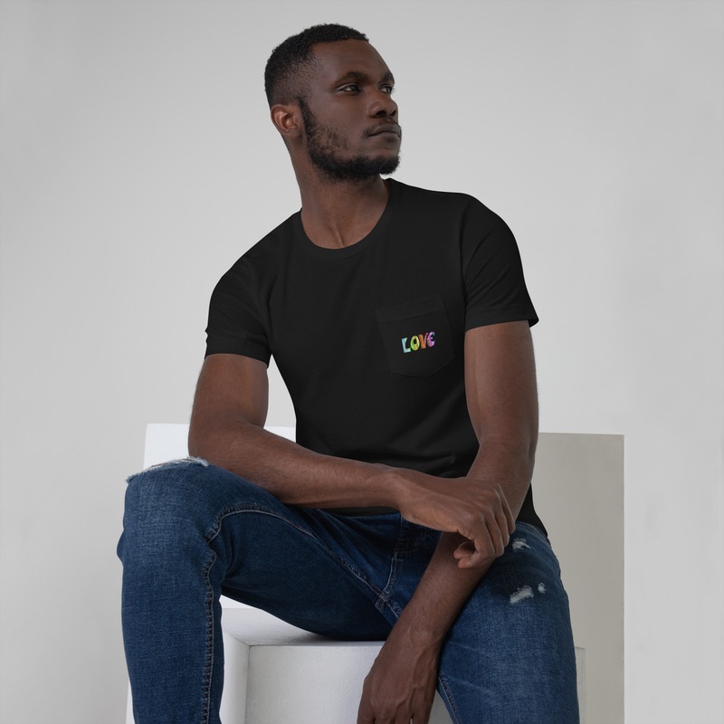 WTees Retro Love Pocket T-Shirt
