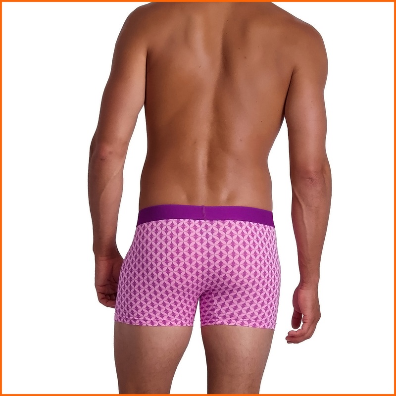 Wood Purple Interlock Boxer Brief