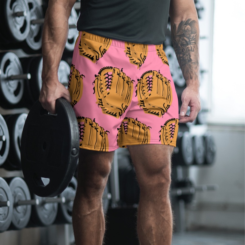 WTees Catcher Athletic Long Shorts Pink