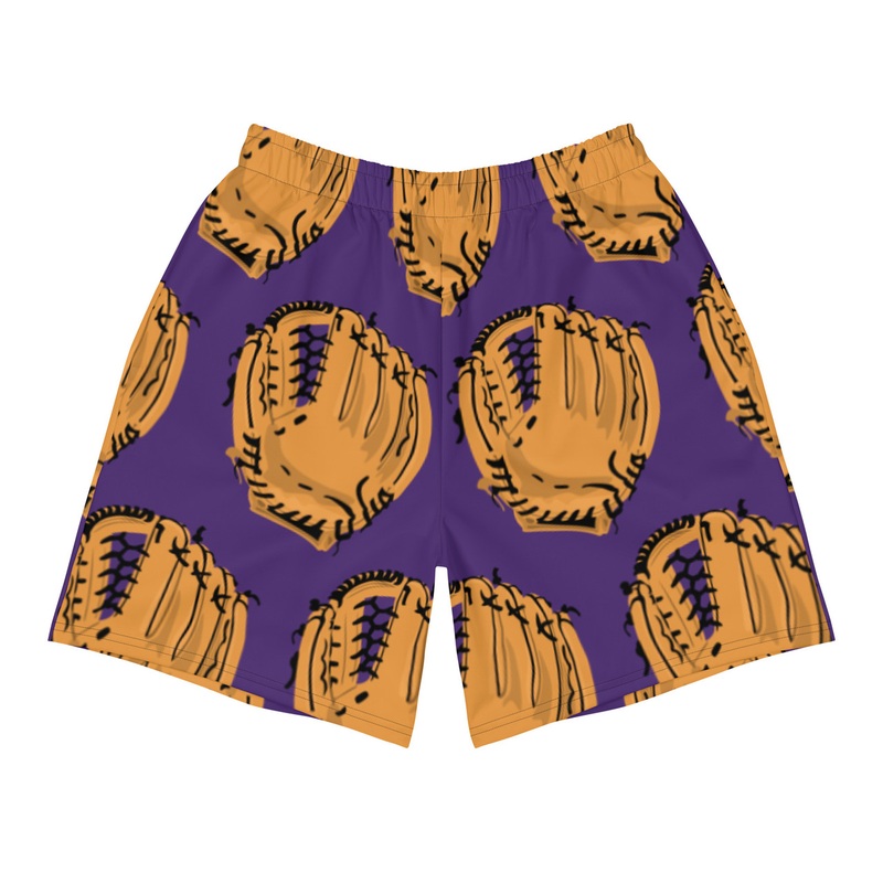 WTees Catcher Athletic Long Shorts Purple