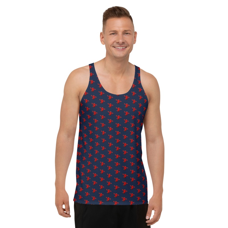 WTees Louis V’Lobster Tank Top Bleu