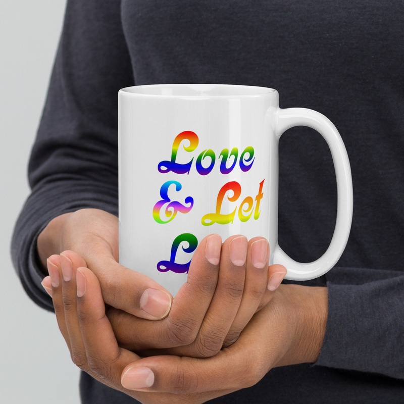 WTees Love & Let Love White Glossy Mug