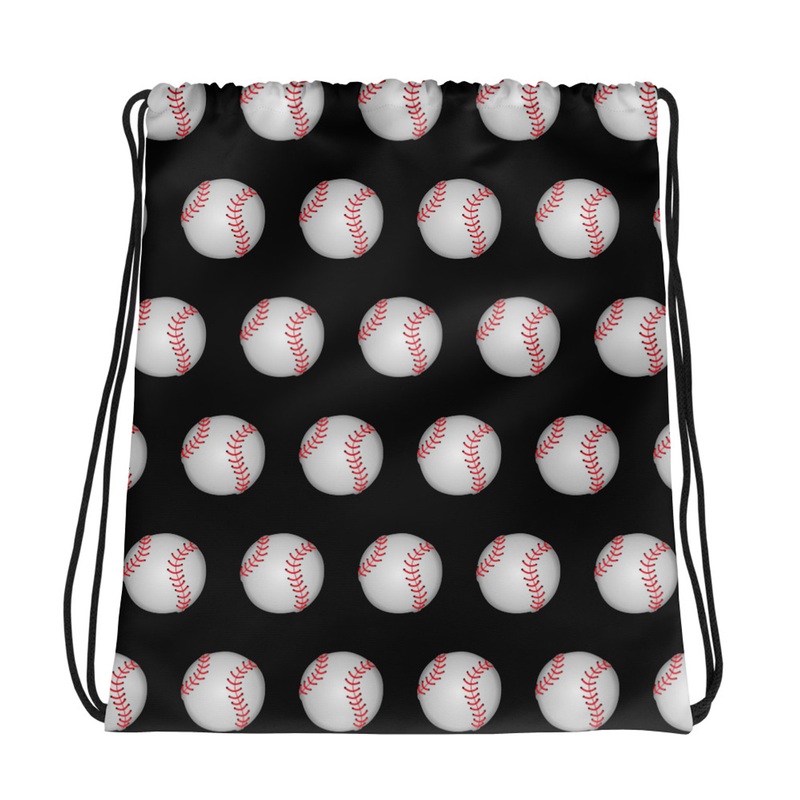 WTees Pitcher Drawstring Bag Black