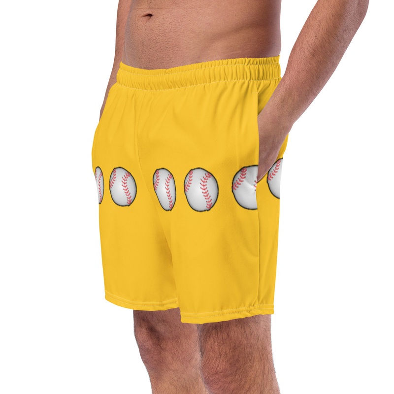 WTees Pitcher Swim Trunks Yellow