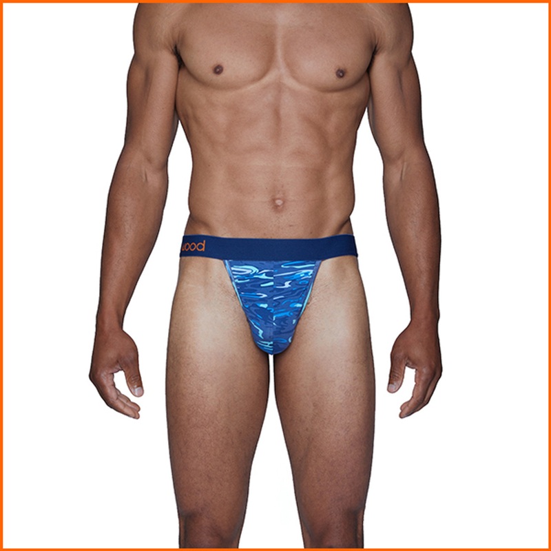 Wood Blue Liquid Thong