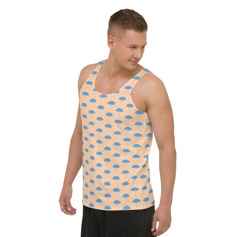 WTees Beach Umbrella Tank Top Coral Reef