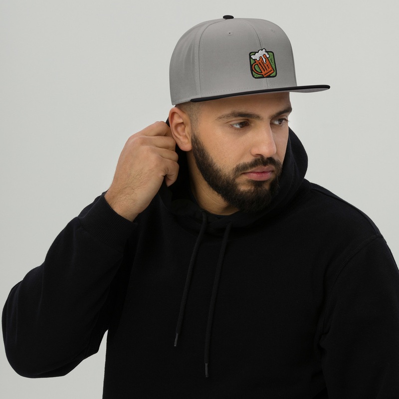 WTees Bottoms Up! Beer Mug Snapback Hat