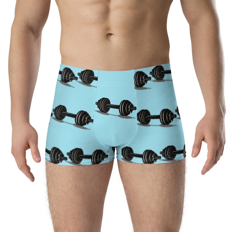 WTees GYM Trunk Boxer Briefs Light Blue