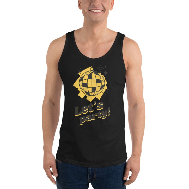 WTees Let’s Party Disco Ball Tank Top