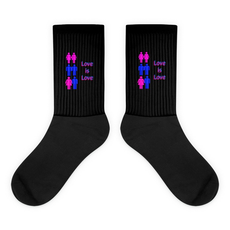 WTees Love is Love Socks Black