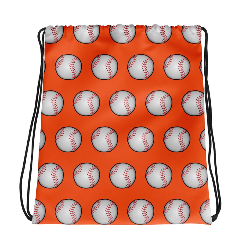 WTees Pitcher Drawstring Bag Orange