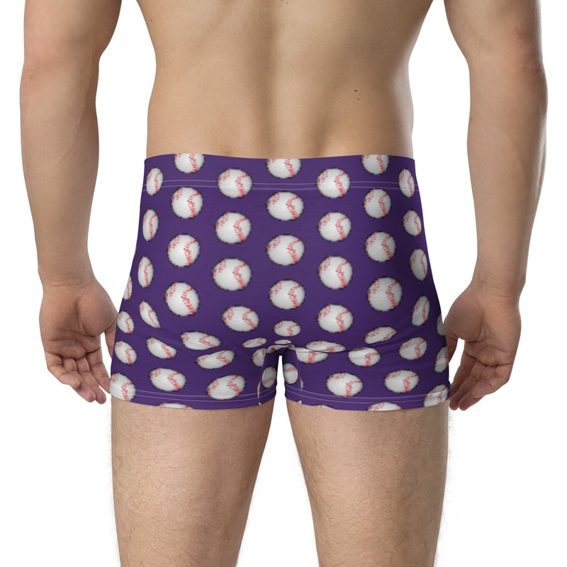 WTees Pitcher Trunk Boxer Briefs Purple
