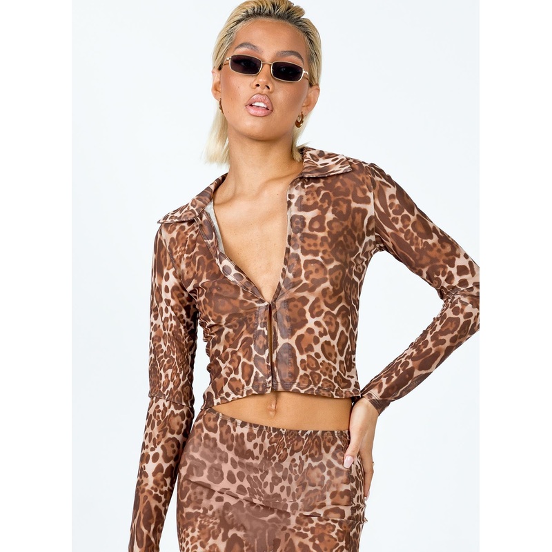 Anything For Love Top Leopard