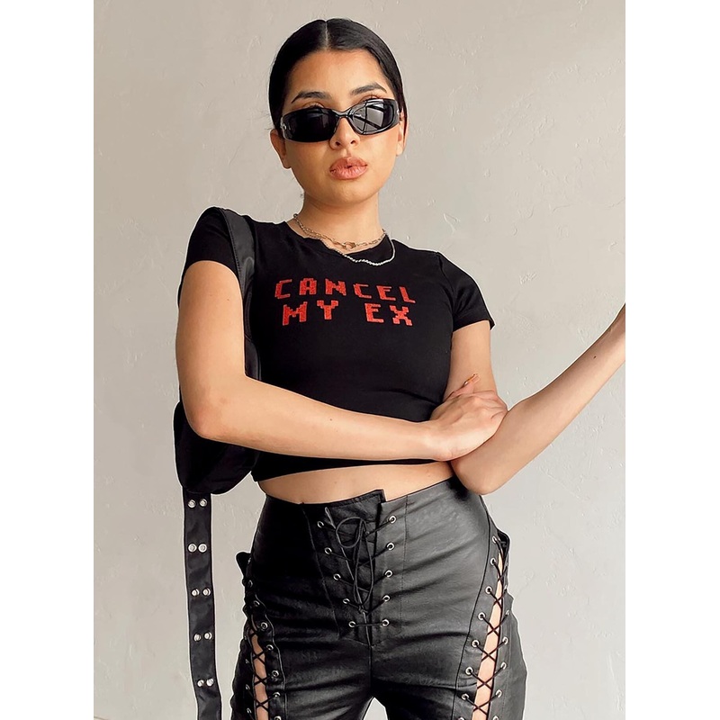 Cancel My Ex Tee Black