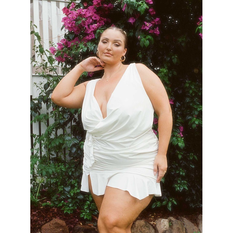 Devotion Mini Dress White Curve