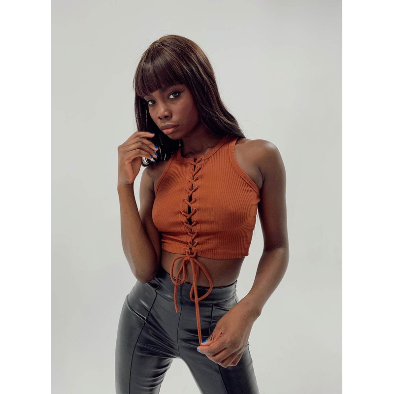 Frida Top Brown