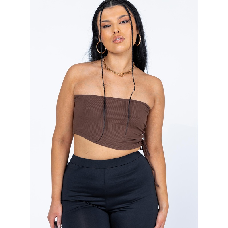 Leala Top Brown