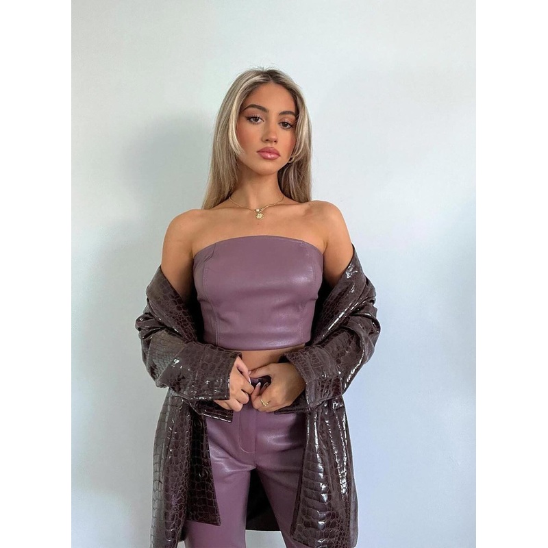Motel Eara Corset PU Purple