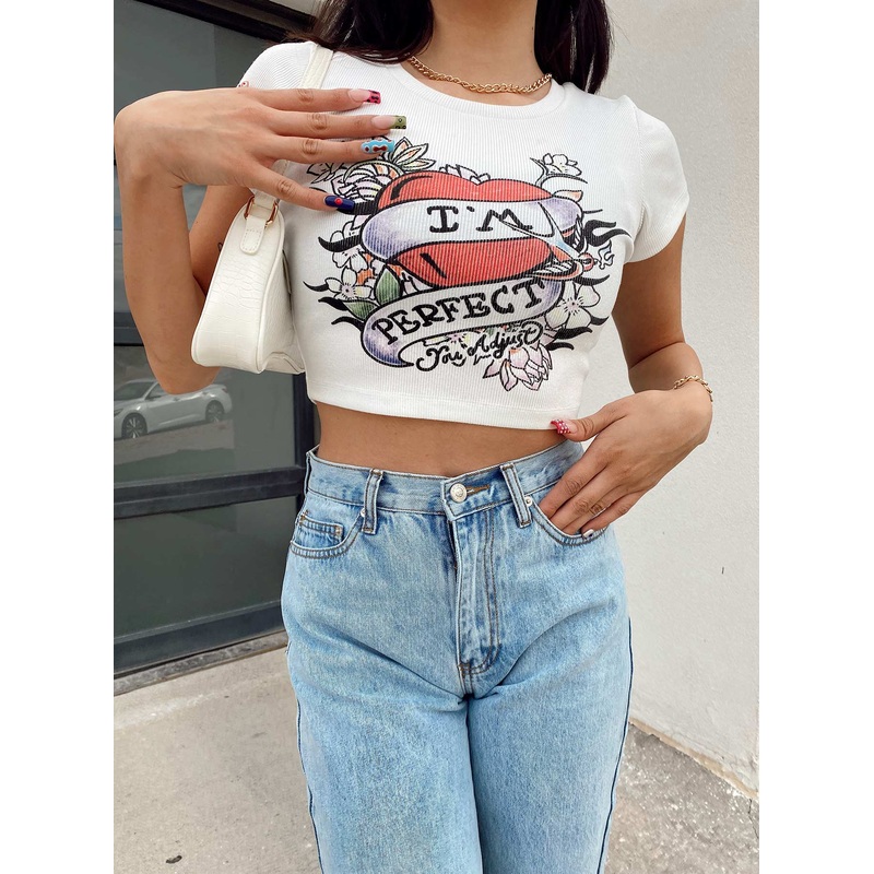You Adjust Tee White