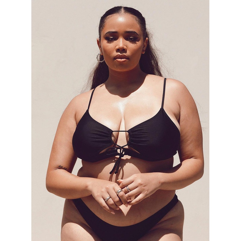 Ashley Bikini Top Black Curve