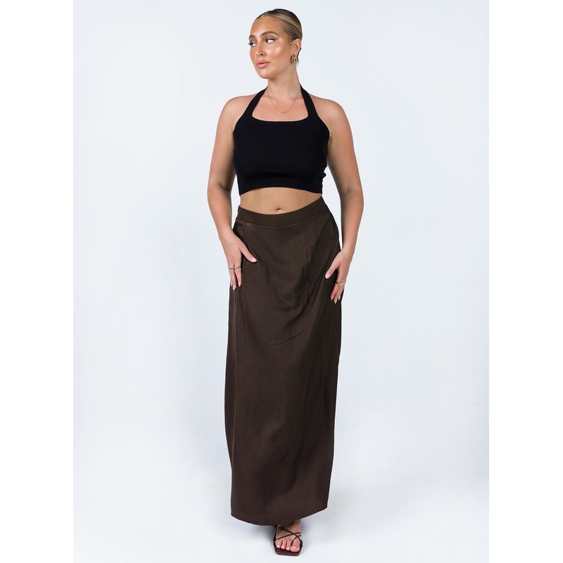 Baldwin Maxi Skirt Brown