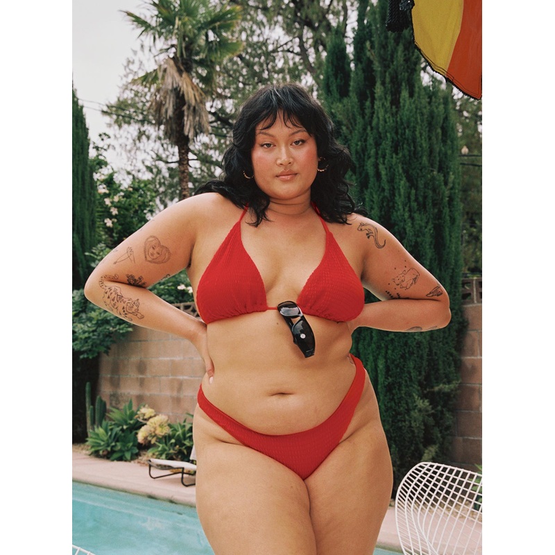 Blanca Bikini Top Red Curve
